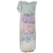 Wholesale - 5pc BATH MESH SPONGE ASST IN BAG C/P 12, UPC: 769898412554